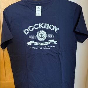 Dockboy Navy Short Sleeve Graphic Tee for Kids